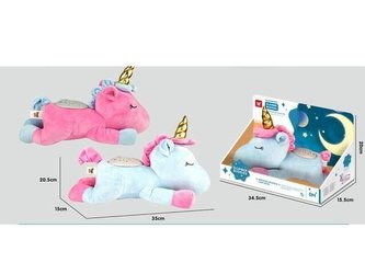 Przytulanka dla maluszka z projektorem Jednorożec