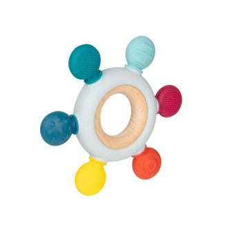 Canpol babies Dřevěno-silikonové kousátko KORMIDLO