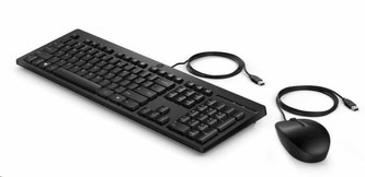 HP 225 Wired Mouse and Keyboard Combo - Německá