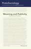 Meaning and Publicity