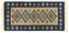 Kusový oboustranný vzorovaný koberec KILIM - ROMBY modrá 80x150 cm Multidecor