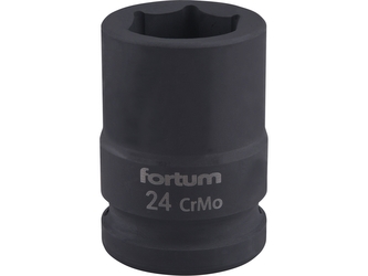 FORTUM hlavice nástrčná rázová 3/4", 24mm, L 52mm