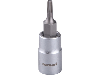 FORTUM hlavice zástrčná 1/4" hrot TORX, T 10, L 37mm
