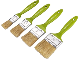 EXTOL CRAFT štětce ploché, sada 4ks, 25-38-50-63mm