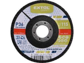 EXTOL CRAFT kotouč lamelový šikmý korundový, P36, O 115mm