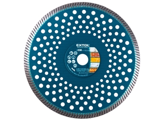 EXTOL INDUSTRIAL kotouč diamantový řezný, turbo Fast Cut, suché i mokré řezání, O 230x22,2x2,8mm EXTOL INDUSTRIAL kotouč diamantový řezný, turbo Fast Cut, suché i mokré řezání, O 230x22,2x2,8mm