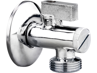 BALLETTO ventil rohový s filtrem a kovovou pákou, pračkový, 1/2"-3/4"