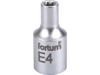 FORTUM hlavice nástrčná vnitřní TORX 1/4", E 4, L 25mm