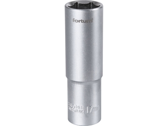 FORTUM hlavice nástrčná prodloužená 1/2", 17mm, L 77mm