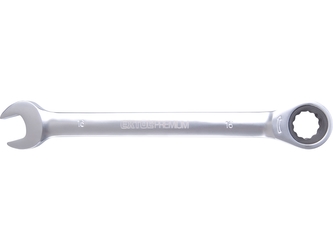 EXTOL PREMIUM klíč ráčnový očkoplochý, 72 zubů, 16mm