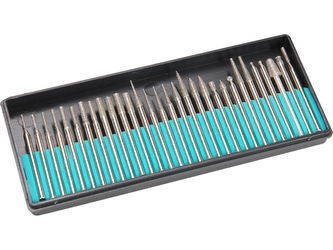 EXTOL CRAFT diamantová brusná tělíska, sada 30ks, P150