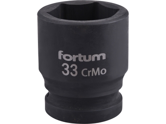 FORTUM hlavice nástrčná rázová 3/4", 33mm, L 57mm