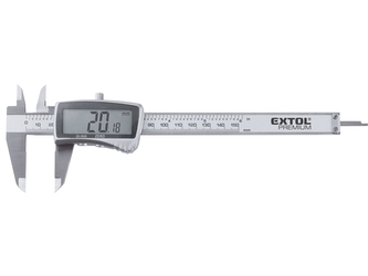 EXTOL PREMIUM měřítko posuvné digitální nerez, 0-150mm