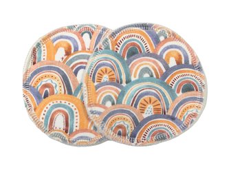 BIO Vložky do podprsenky - Jarní duha (bavlněný úplet)