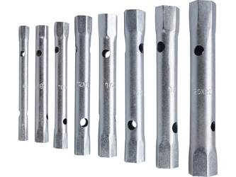 EXTOL PREMIUM klíče trubkové, sada 8ks, 6-22mm, CrV