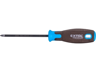 EXTOL PREMIUM šroubovák křížový PH SUPERGRIP, PH 1x100mm, CrV