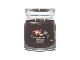 YANKEE CANDLE Black Coconut svíčka 368g / 2 knoty (Signature střední)