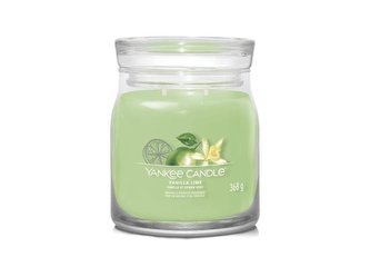 YANKEE CANDLE Vanilla Lime svíčka 368g / 2 knoty (Signature střední)
