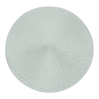 Prostírání kulaté JUDYTA světle šedá O 38 cm Mybesthome