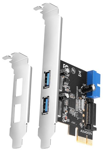 AXAGON řadič do PCIe pro 2+2x USB 3.2 Gen1 / PCEU-232VLS / SP & LP