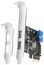 AXAGON řadič do PCIe pro 2+2x USB 3.2 Gen1 / PCEU-232VLS / SP & LP