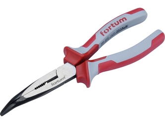 FORTUM kleště půlkulaté zahnuté, 200mm, 61CrV5