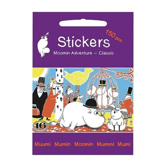 Zestaw Naklejek 150 szt. Przygody Muminki