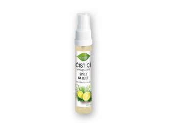 Čistící hygienický sprej na ruce antibakteriální LEMONGRASS + LIMETKA 27 ml