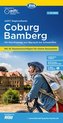 ADFC-Regionalkarte Coburg Bamberg, 1:75.000, mit Tagestourenvorschlägen, reiß- und wetterfest, E-Bike-geeignet, GPS-Tracks Downl