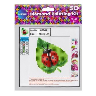 Diamentowa mozaika 5D - Biedronka 15x15 89764