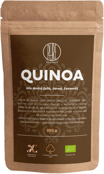 BrainMax Pure Quinoa BIO, mix 3 druhů, 250 g