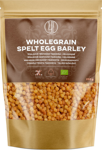 BrainMax Pure Špaldové celozrnné těstoviny, tarhoňa, BIO, 250 g