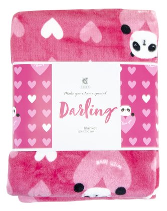 Deka z mikrovlákna DARLING II. růžová 150x200 cm Essex Deka z mikrovlákna DARLING II. růžová 150x200 cm Essex