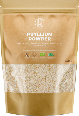 BrainMax Pure Psyllium, rozpustná vláknina, 250 g, BIO