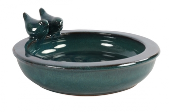 Keramické pítko pro ptáčky Momo 10,5x29x27 cm, modré