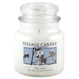 Svíčka ve skleněné dóze Village Candle, Čisté prádlo, 454 g