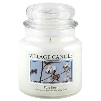 Svíčka ve skleněné dóze Village Candle, Čisté prádlo, 454 g