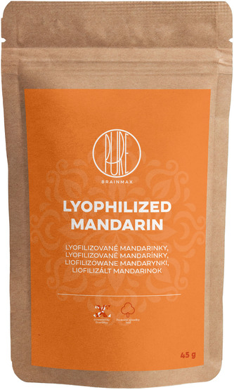 BrainMax Pure Lyofilizované mandarinky, 45 g