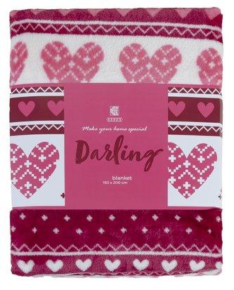 Deka z mikrovlákna DARLING I. růžová 150x200 cm Essex Deka z mikrovlákna DARLING I. růžová 150x200 cm Essex