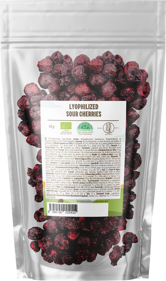 BrainMax Pure Lyofilizované višně, BIO, 45 g BrainMax Pure Lyofilizované višně, BIO, 45 g