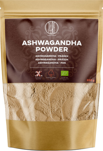 BrainMax Pure Ashwagandha BIO prášek, 200 g