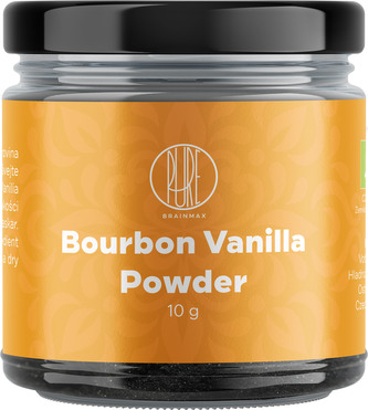 BrainMax Pure Bourbon Vanilla Powder, vanilka prášek, BIO, 10 g