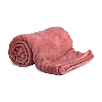 DEKA FLANEL FLEECE 150X200CM, 760~800GM, RŮŽOVÁ