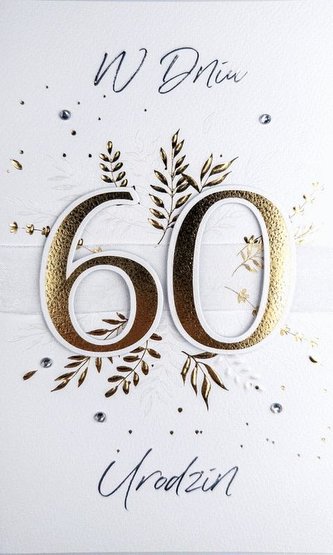 Karnet Urodziny 60