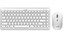 GENIUS set klávesnice s myší LuxeMate Q8000 White/ Bezdrátový set 2,4GHz mini receiver/ USB/ bílá/ retro design/ CZ+SK l