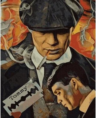 Malowanie po numerach - Peaky Blinders 40x50cm Malowanie po numerach - Peaky Blinders 40x50cm