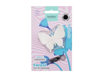 Mr&Mrs Fragrance Forest Vůně do auta Butterfly 1 ks White unisex