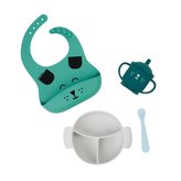 Silikonová jídelní sada LEARN´ISY KIT Dog