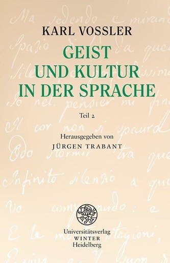 Geist und Kultur in der Sprache
