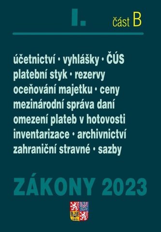 Zákony I B 2023 Účetní zákony a ČÚS